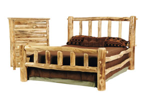 Discount Rustic Log Bed
